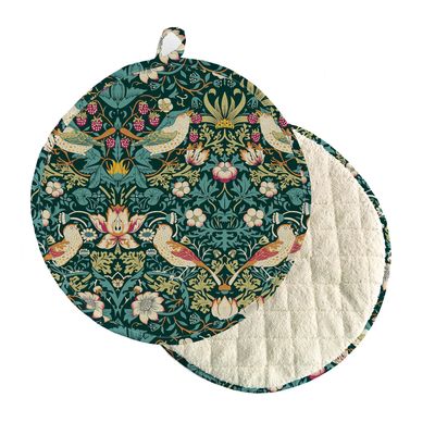 William Morris Strawberry Thief Dark Green Cooker Pad/Hob Cover