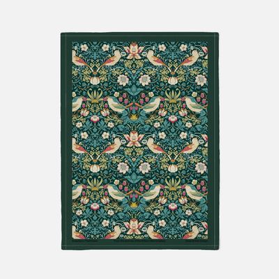 William Morris Strawberry Thief Dark Green Tea Towel William Morris Strawberry Thief Dark Green Tea Towel