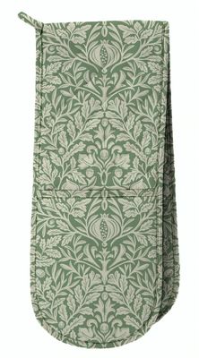 William Morris Acorn Green Double Oven Glove