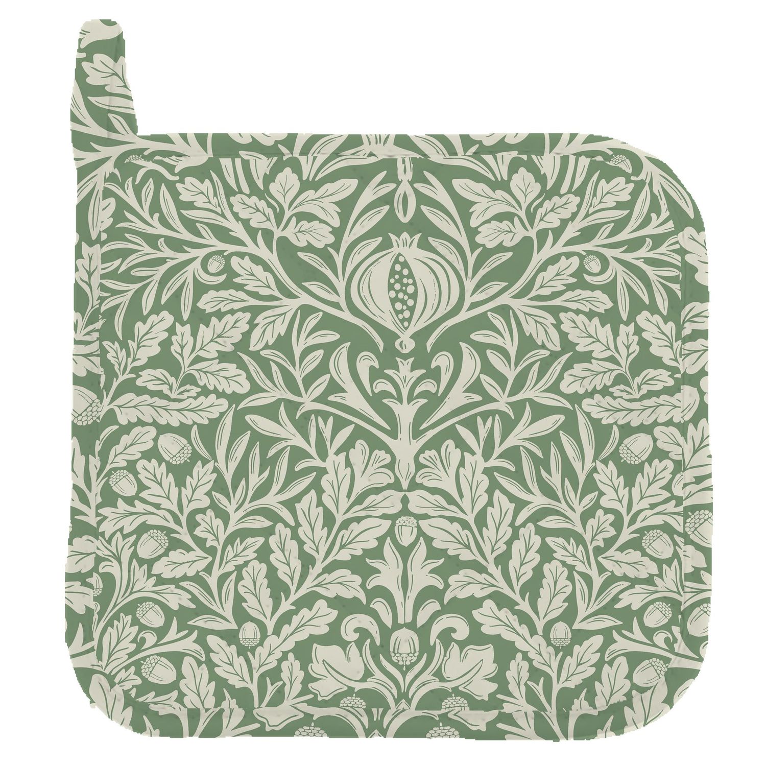 William Morris Acorn Green Pot Holder