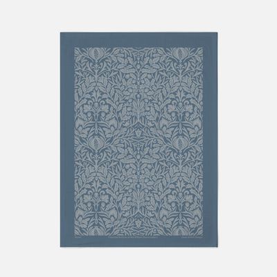 William Morris Acorn Blue Tea Towel