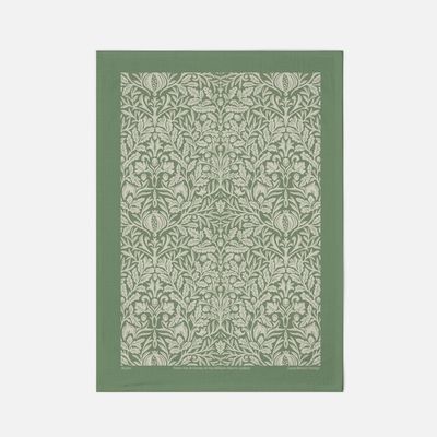 William Morris Acorn Green Tea Towel
