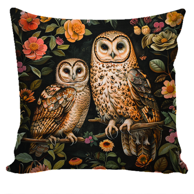 Morris Artwork Owls Cushion Cover Only Morris Artwork Owls Cushion Cover Only