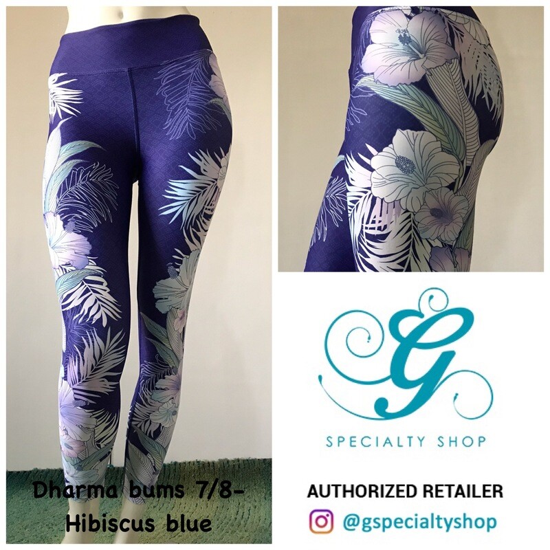 Dharma Bums 7/8 Length - Hibiscus Blue