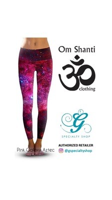 Om Shanti - Pink Galaxy Aztec