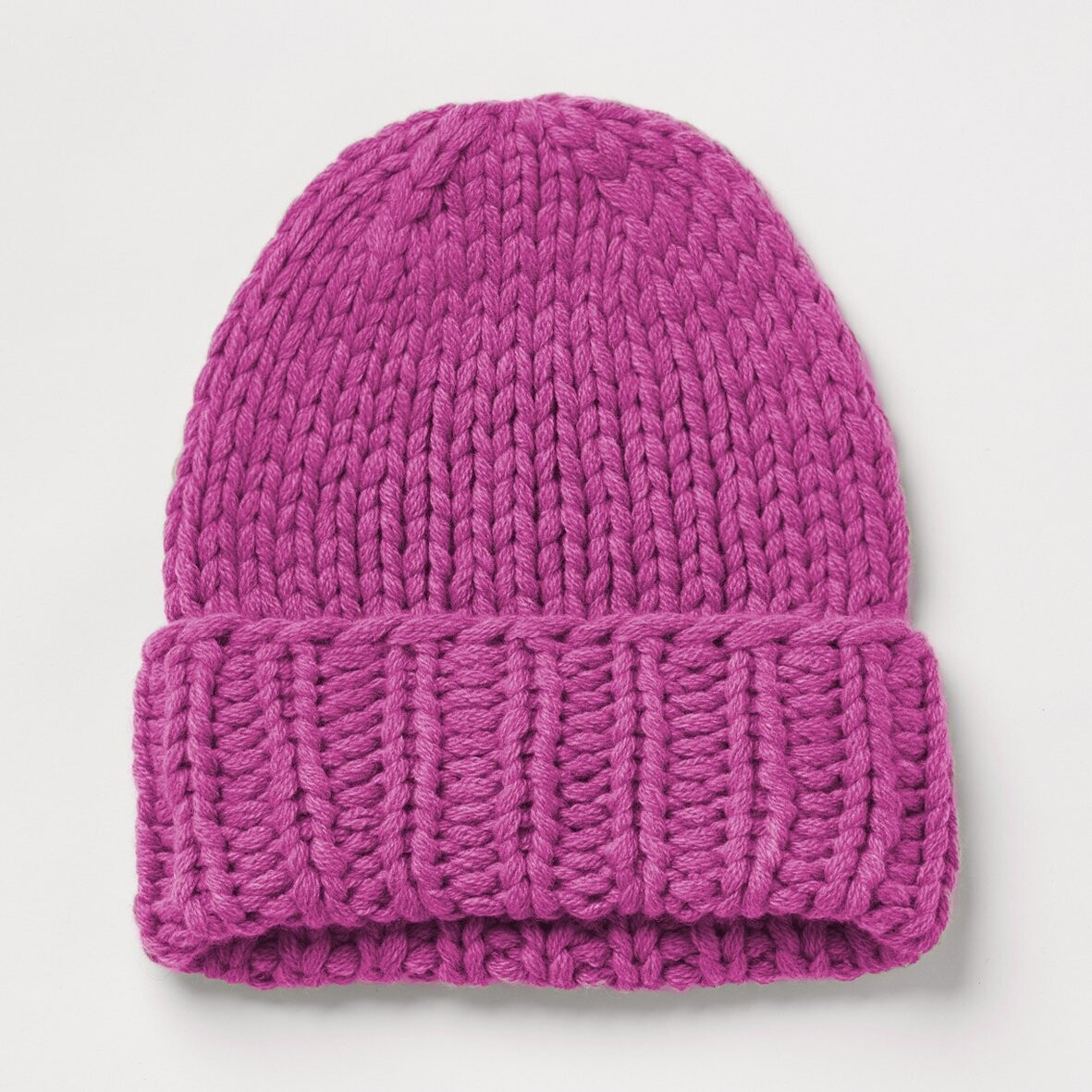 Handstrick-Mütze NORA, Farbe: pink