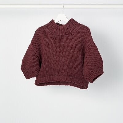 Kurzarm-Pullover KATE CROPPED