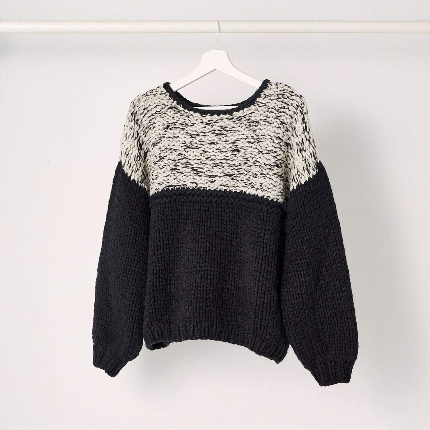 Handstrick-Sweater JULIE, Größe: M/L