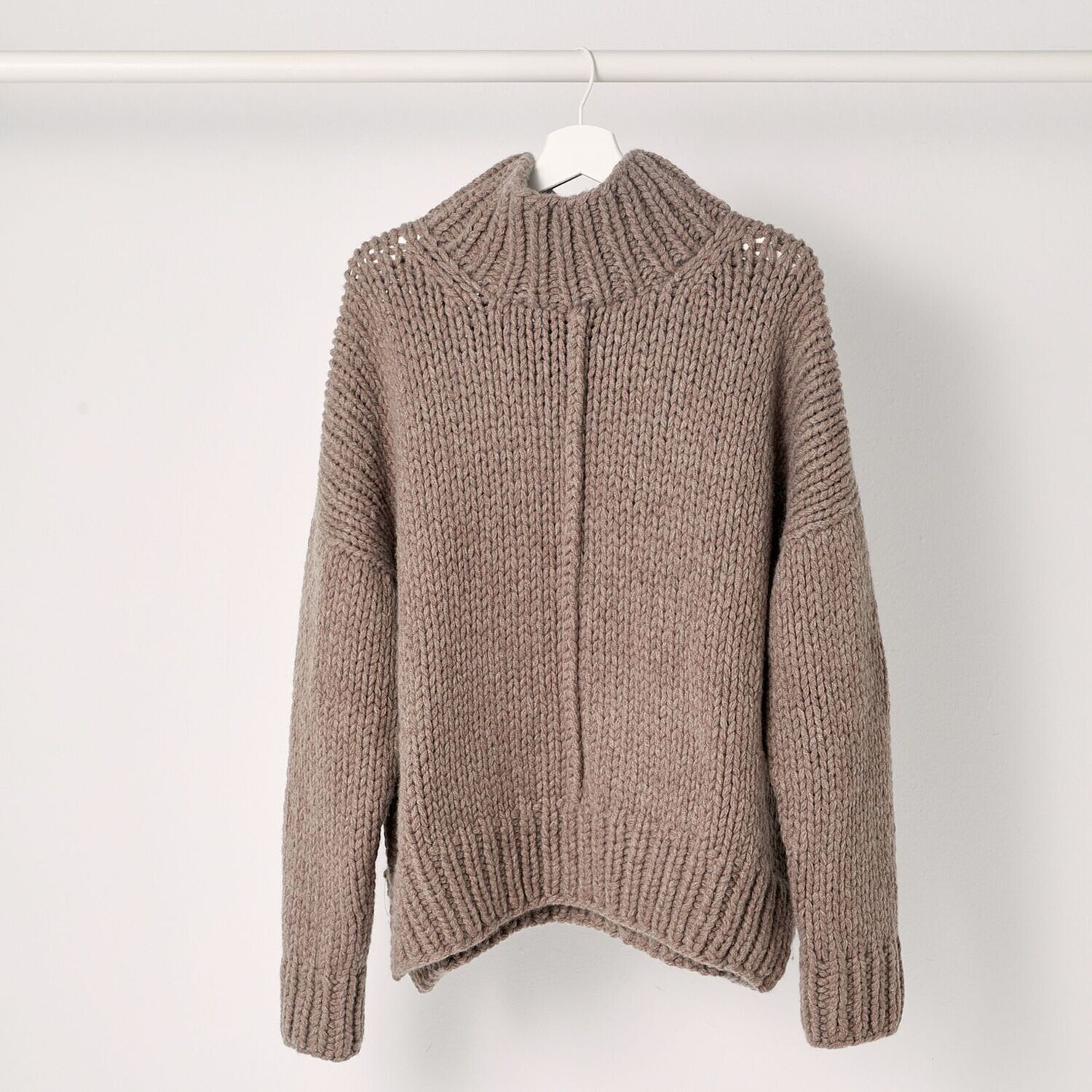 Oversize Turtleneck-Sweater MIA (Kaschmir-Mix), Farbe: schlamm, Größe: XS/S
