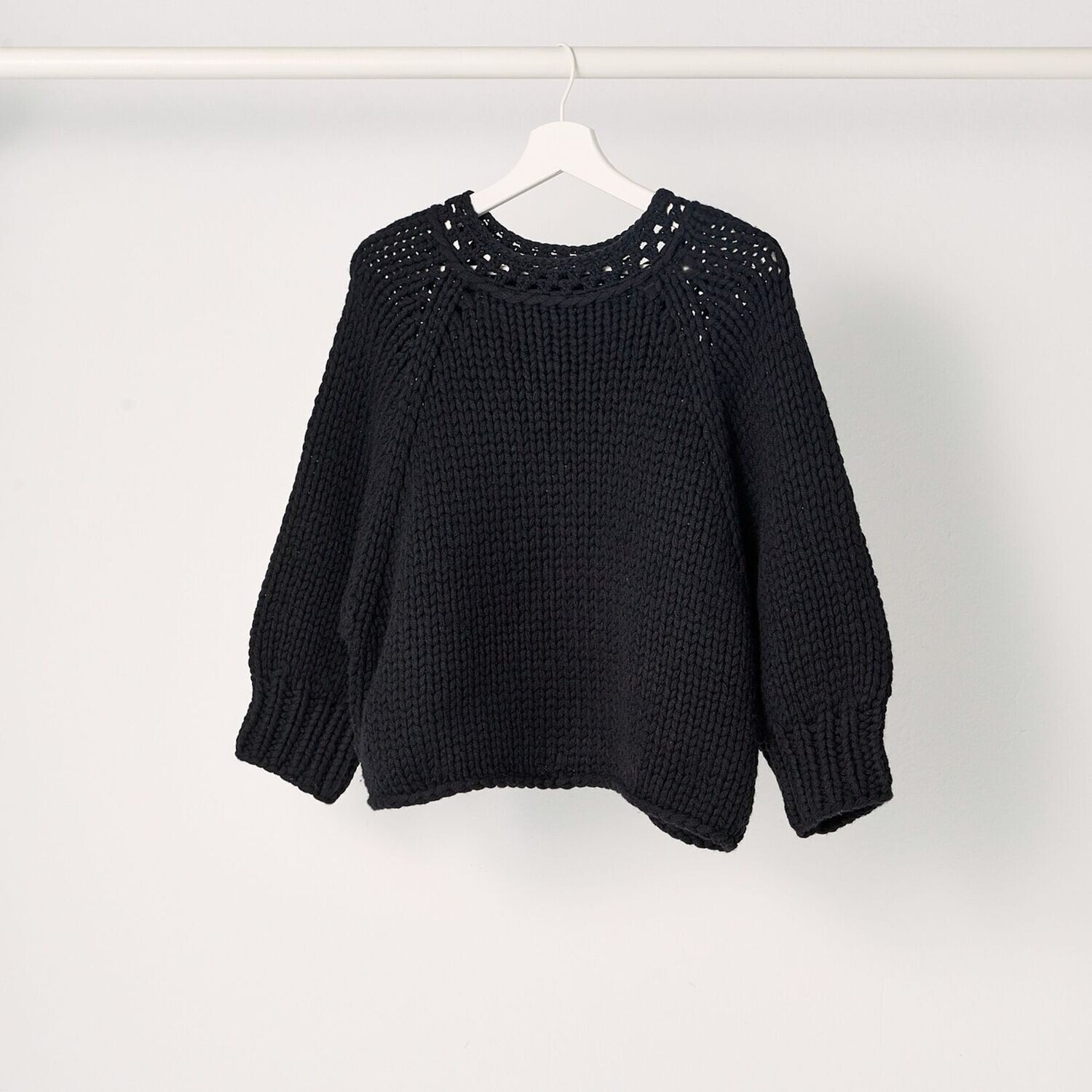 Cropped Sweater CARLIE, Farbe: schwarz, Größe: M/L