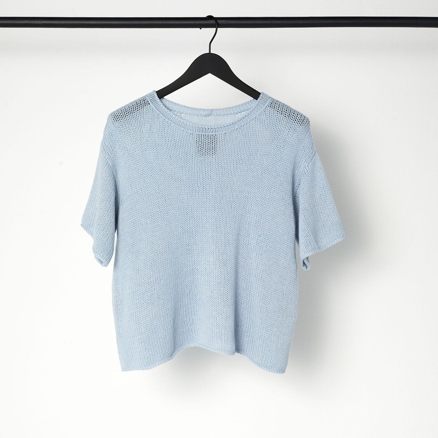 Cashmere-Shirt LEO, Farbe: hellblau, Größe: M/L