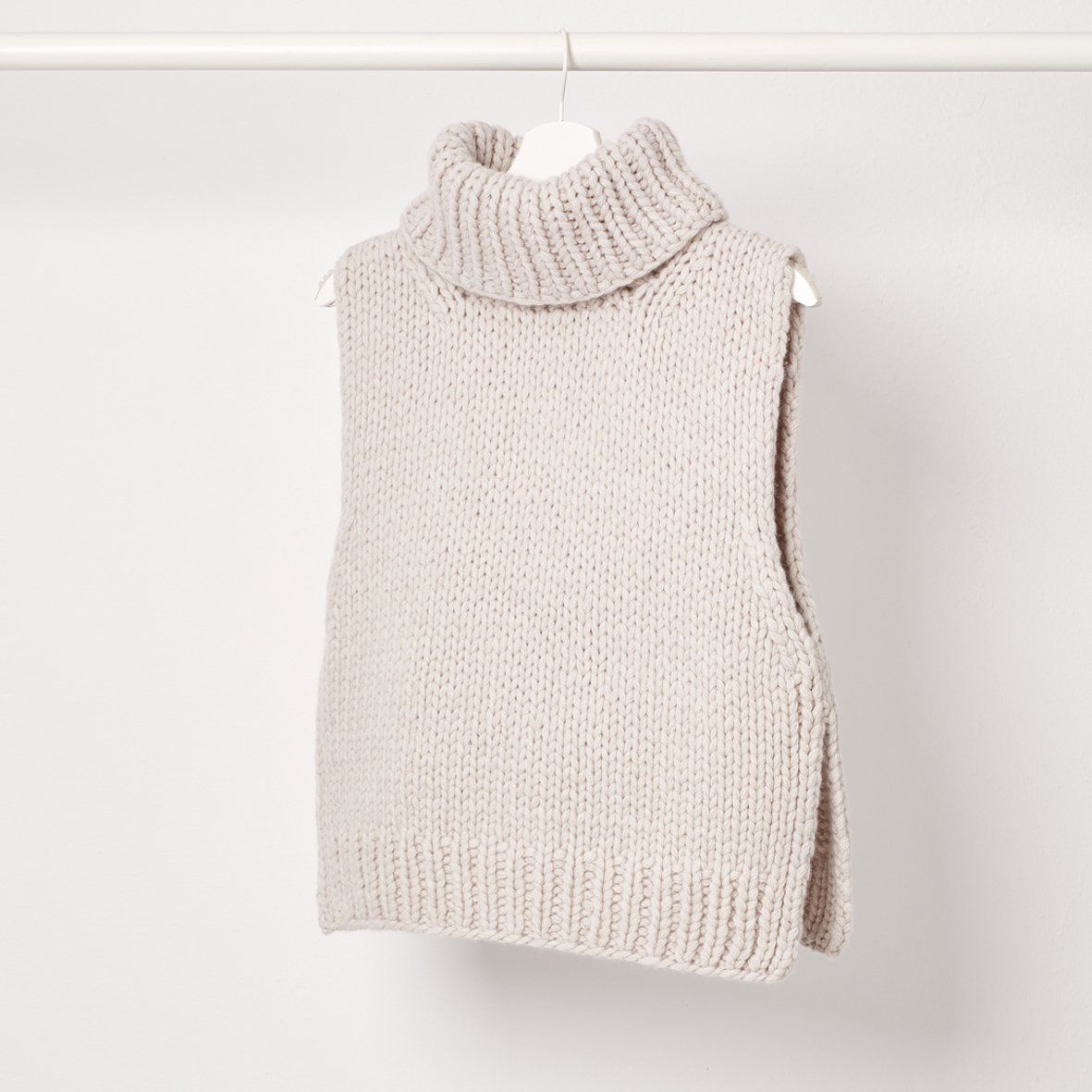 Handstrick-Slipover POLLY, Farbe: ecru, Größe: XS/S