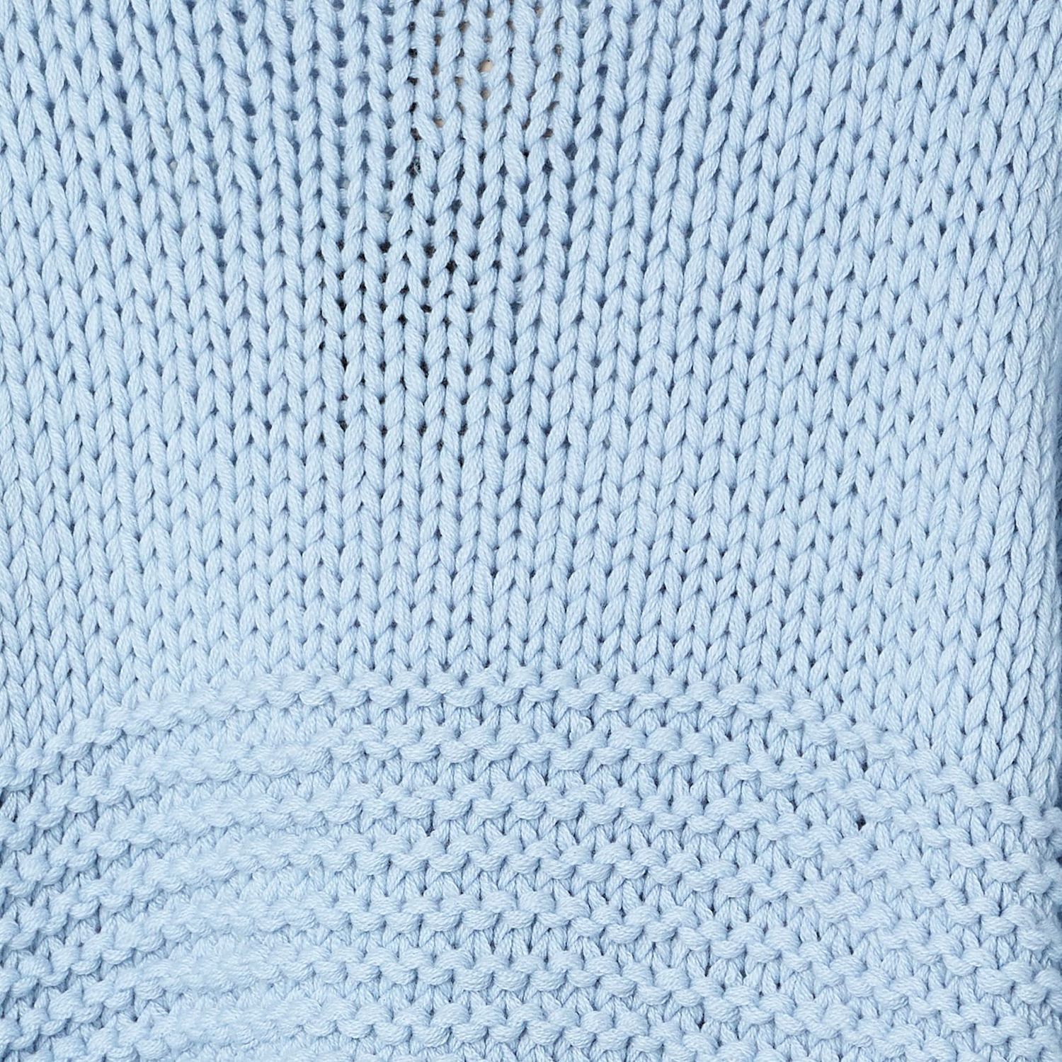 Handstrick-Cardigan LISBETH (Kaschmir-Mix), Farbe: hellblau, Größe: M/L