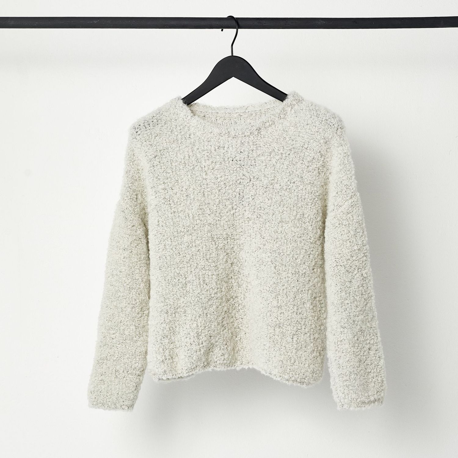 cropped Sweater TEDDY, Farbe: greige, Größe: XS/S