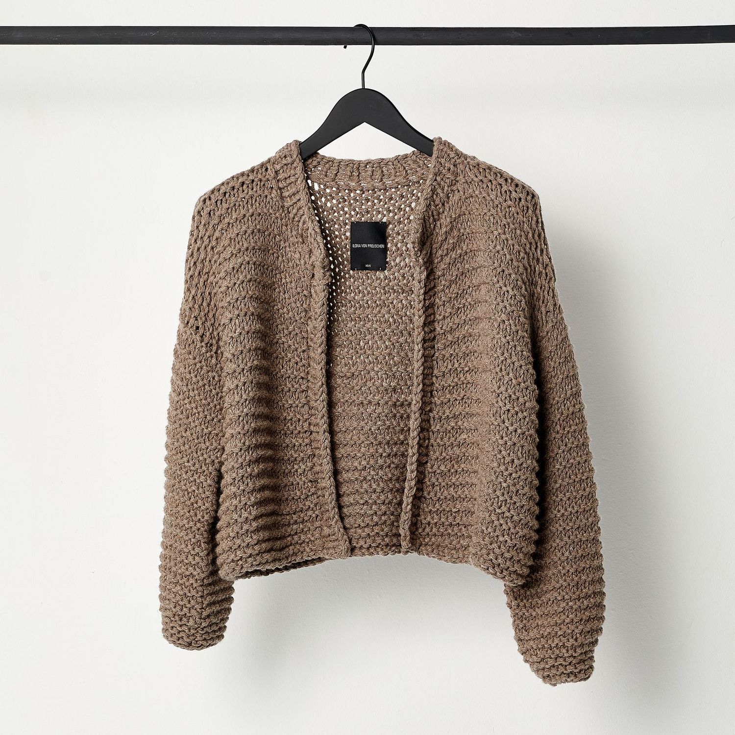 Light Weight SIRI CARDIGAN, Größe: XS/S, Farbe: haselnuss