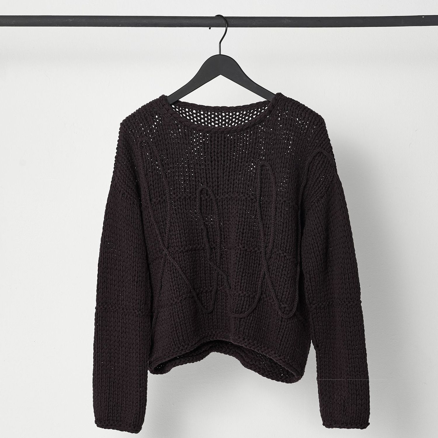 LEXI mit Applikation aus Babymerino, Größe: XS/S, Farbe: dunkelbraun