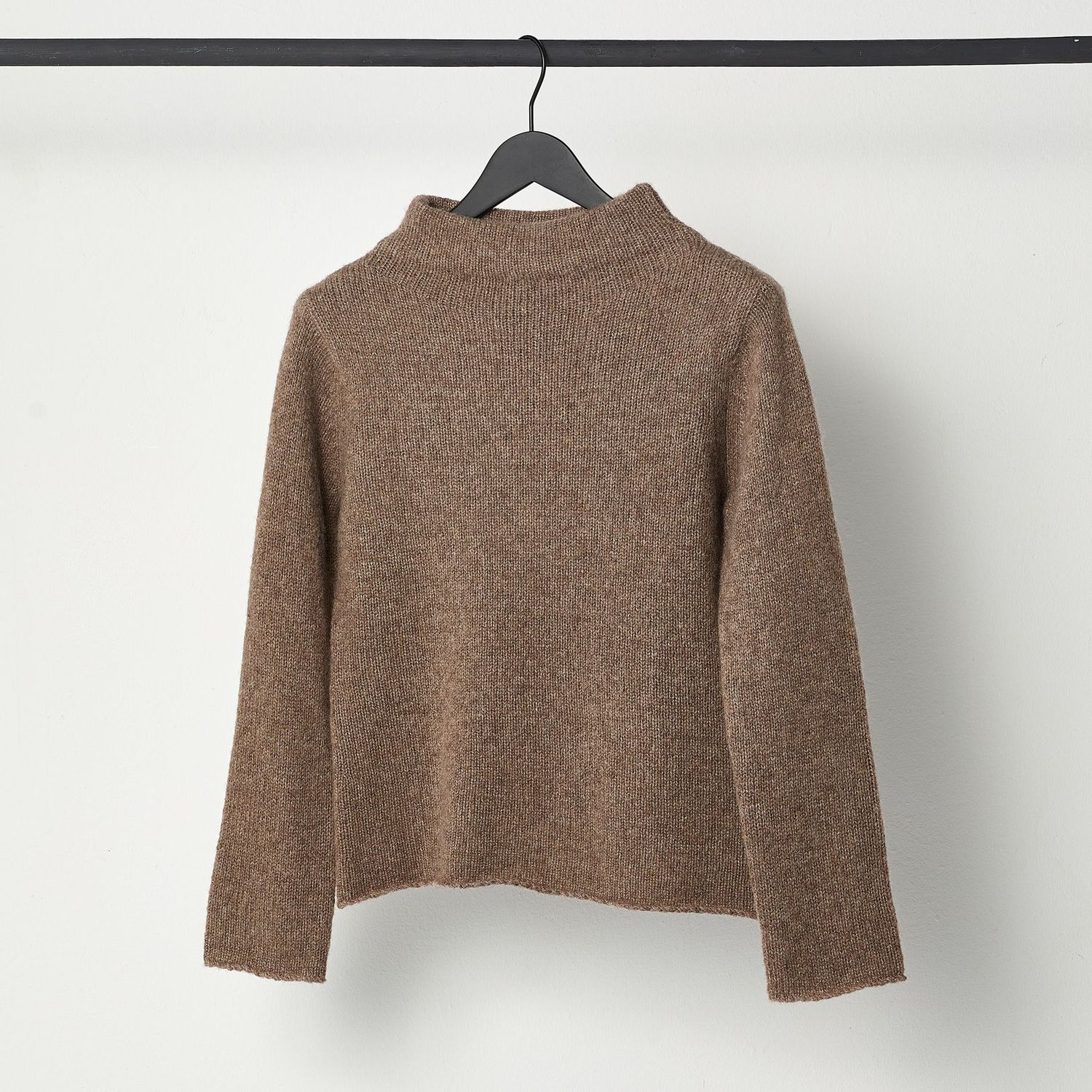 SARA TURTLENECK aus Kaschmir/Seide, Farbe: haselnuss, Größe: M