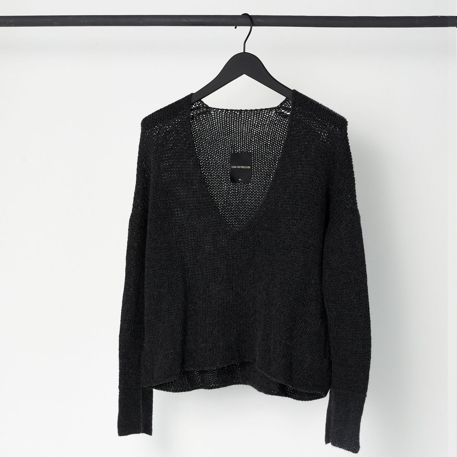 Cashmere-V-Neck NAOMI Cashmere-V-Neck NAOMI, Farbe: anthrazit, Größe: XS/S
