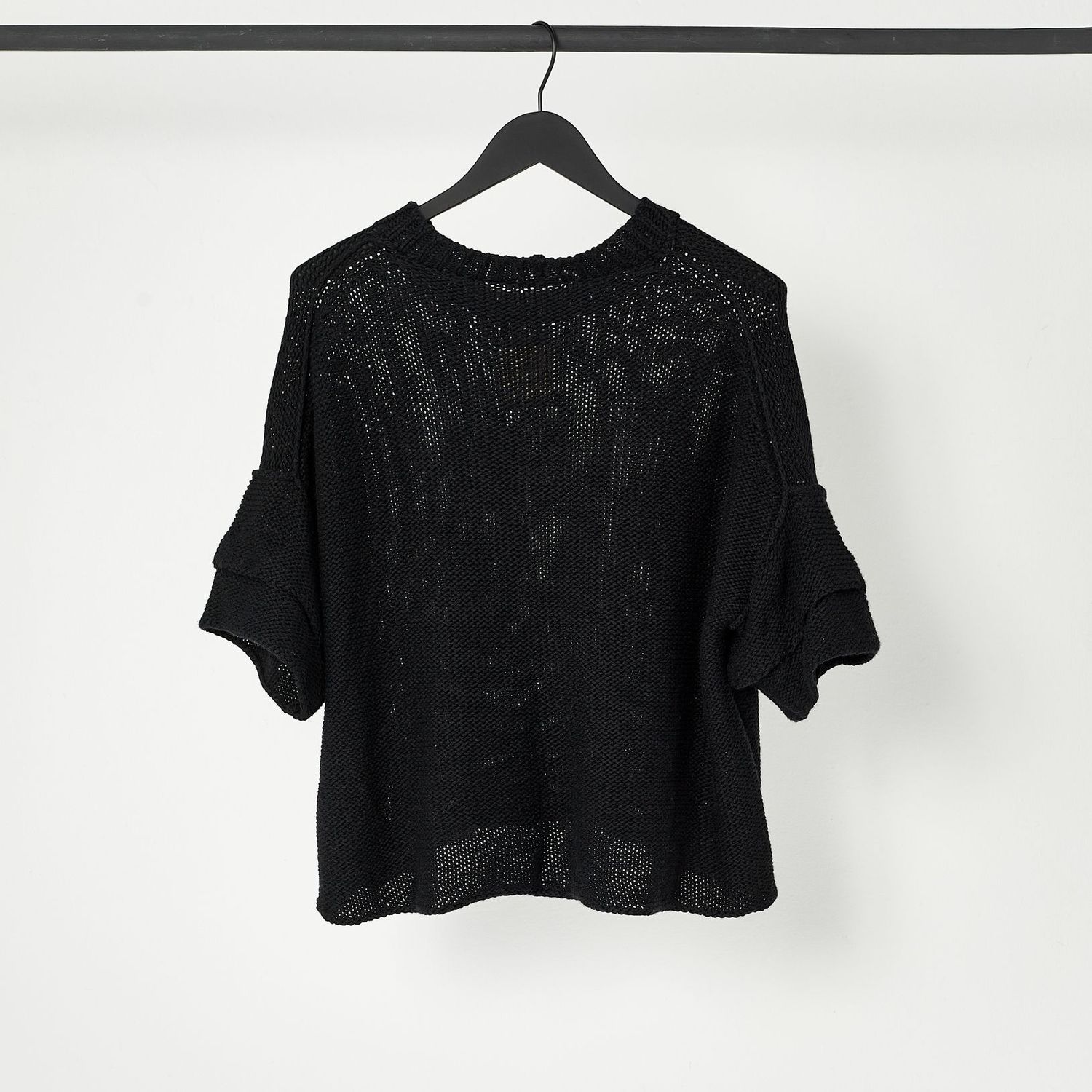 Halbarm-Pullover HANNI Halbarm-Pullover HANNI, Farbe: schwarz, Größe: XS/S