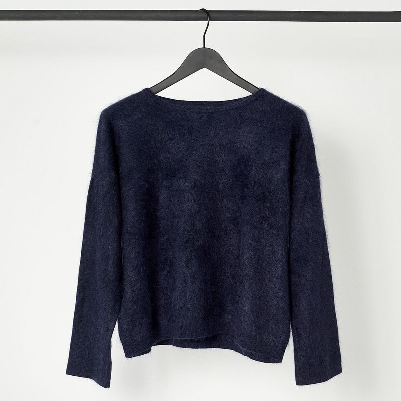 FURRY SWEATER aus gebürstetem Kaschmir