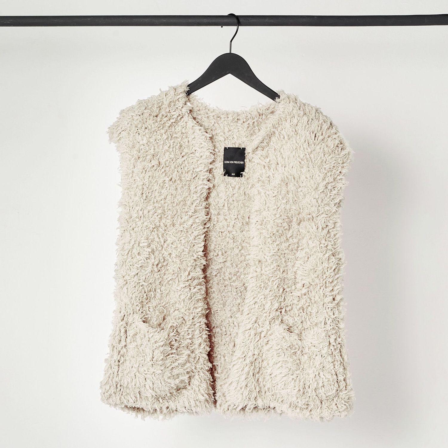 Handstrick-Weste BELLA GILET Handstrick-Weste BELLA GILET, Farbe: ecru, Größe: XS/S