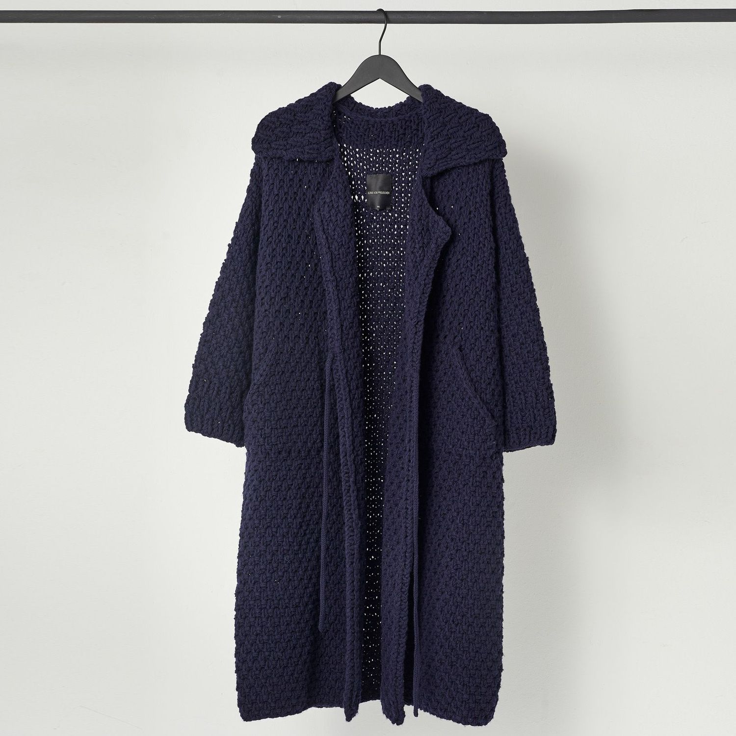 Handstrick-Mantel HELEN COAT Handstrick-Mantel HELEN COAT, Größe: M/L, Farbe: navy