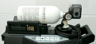 DeVILBISS iFILL oxygen filling station, Home filling station, Mobile Oxygen Concentrator with 2 bottles.