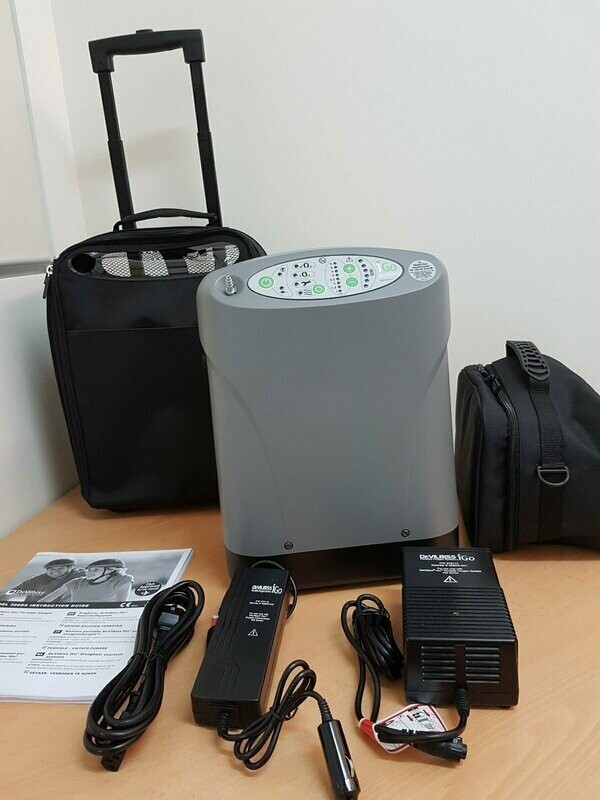 Devilbiss Igo Portable oxygen concentrator - Refurbished. Security deposit