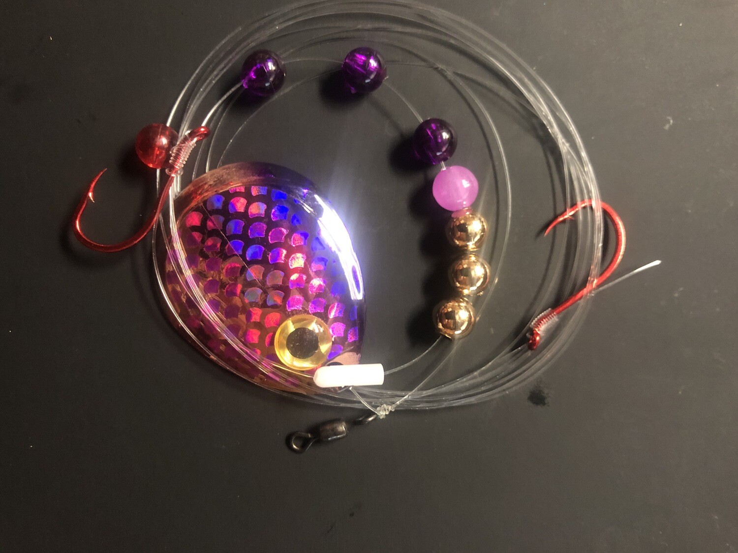 Walleye Crawler Harness-Purple Copper