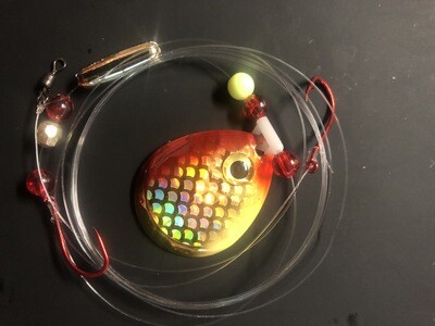 Walleye Crawler Harness-Gold Clown