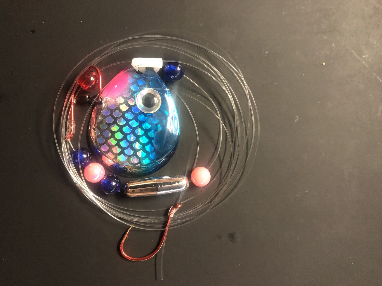 Walleye Crawler Harness-Big Blue