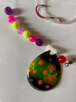 Walleye Crawler Harness-Purple Measles