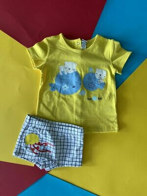 Set vest baño Yellow Whale