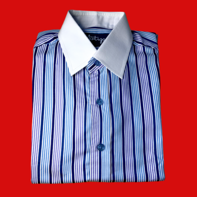 Camisa rayas tonos azules