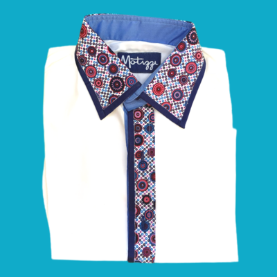 Camisa blanca paisleys multi