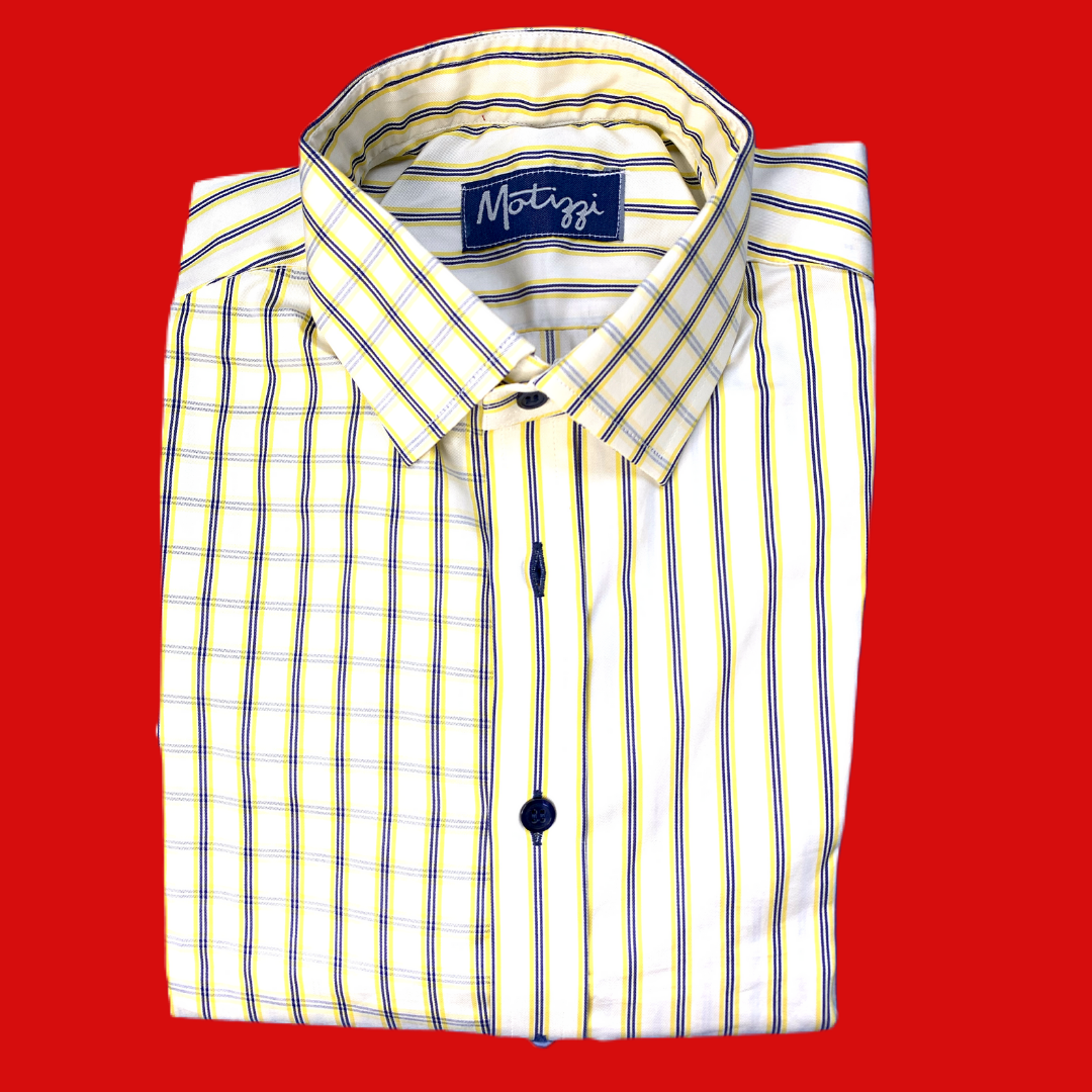 Camisa amarillo y navy