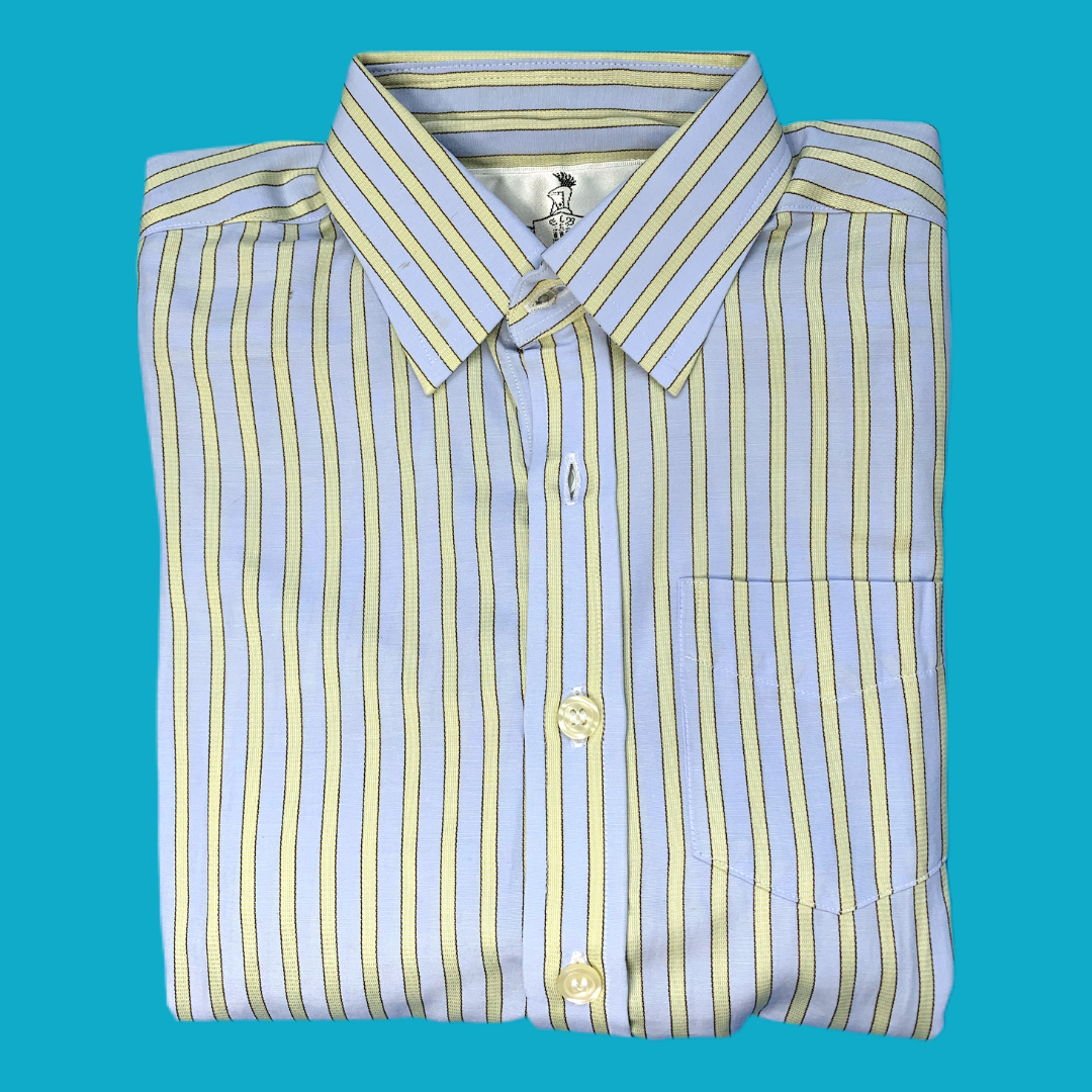 Camisa celeste y amarillo
