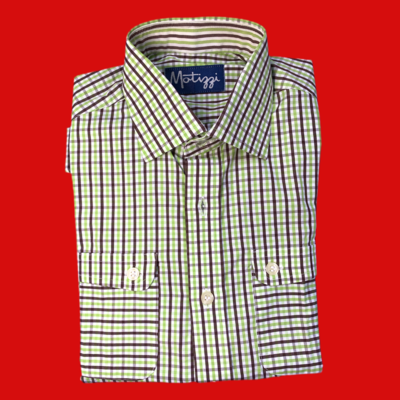 Camisa verde y cafè