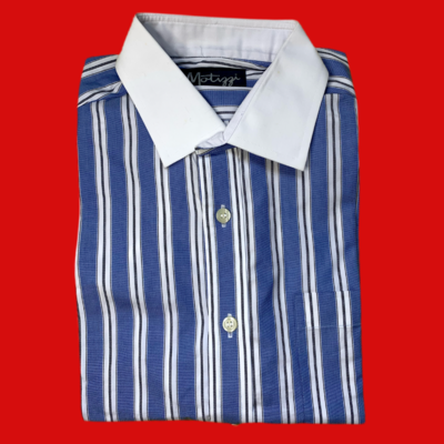 Camisa rayas azul y blanco