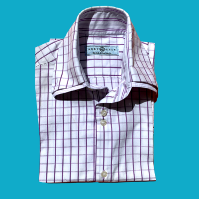 Camisa cuadros morados