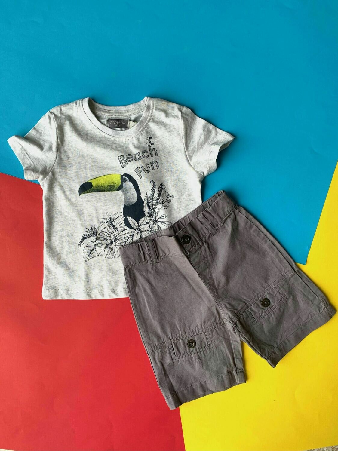 Set berm gris Tshirt Tucan
