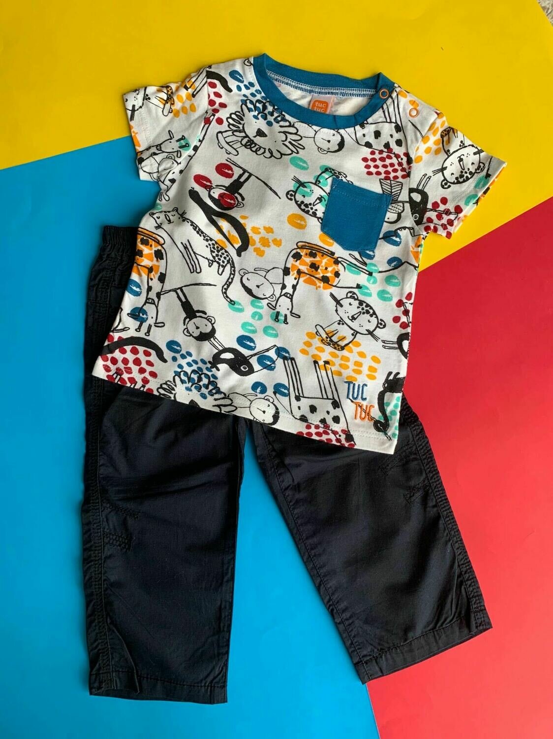 Set pant negro tshirt Dancing Monkey