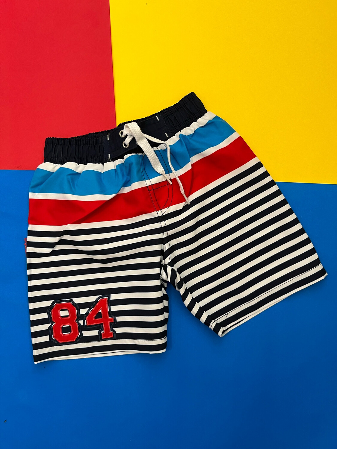 Vest de Baño Franjas Rojo/Azul 84