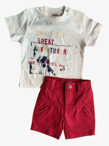Set berm rojo tshirt Adventure