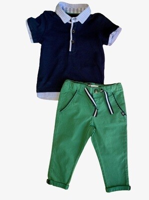 Set pant verde Camipolo Navy