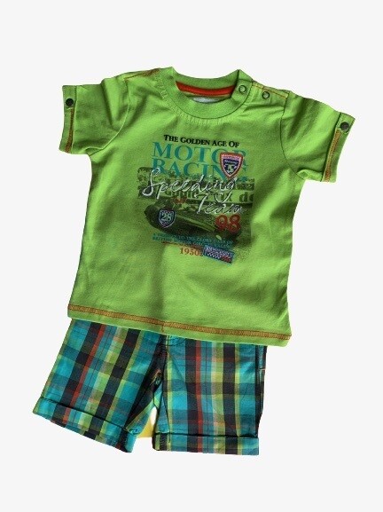 Set berm cuadros tshirt Racing