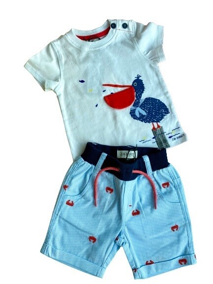 Set short tshirt Stork