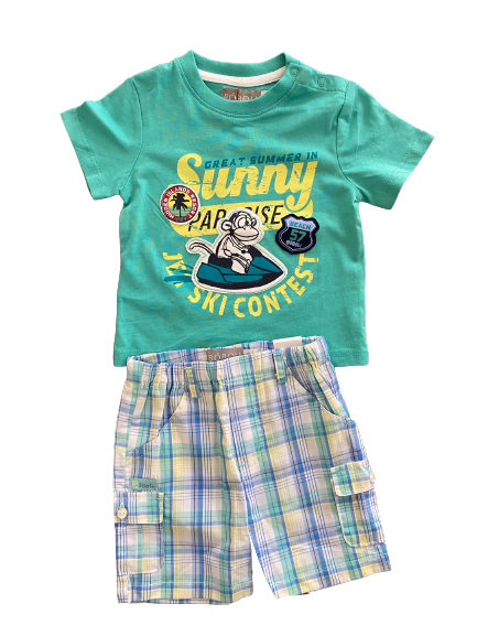 Set berm plaid tshirt Sunny