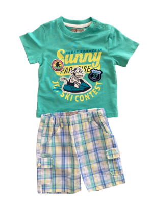 Set berm plaid tshirt Sunny