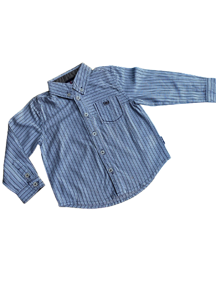 Camisa ML rayas grises